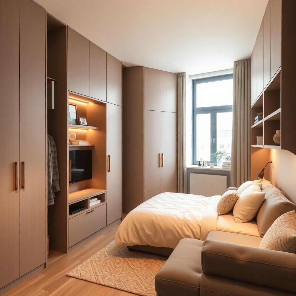 Организация хранения в маленькой квартире: встроенные решения и мебель-трансформер