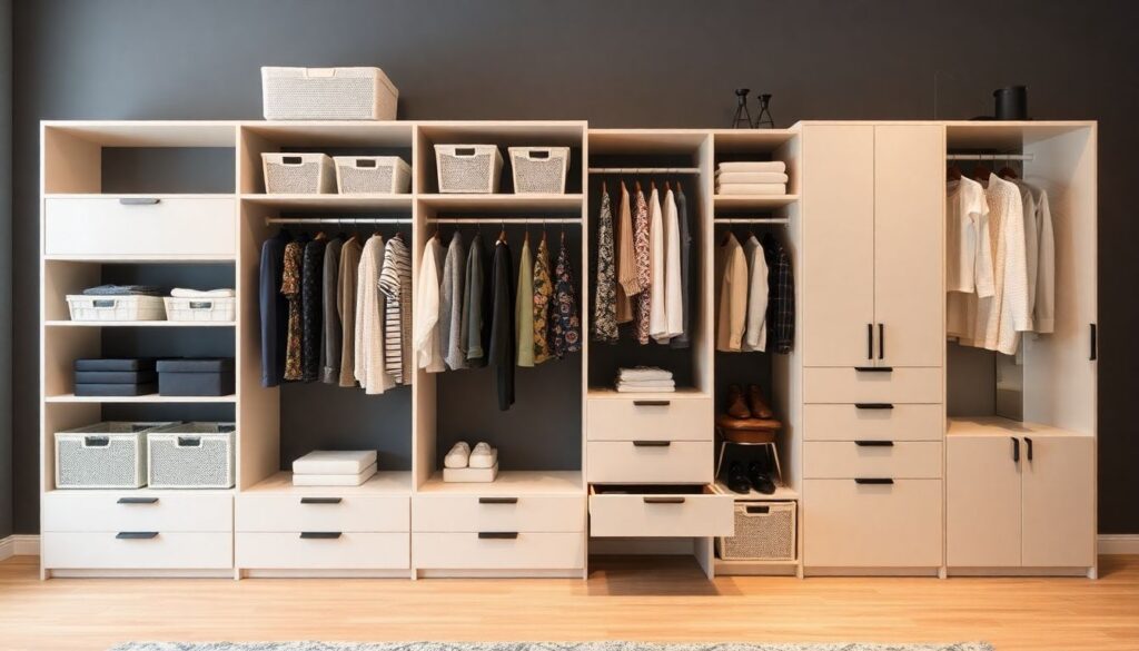 Современные решения для хранения: как избавиться от хаоса в шкафах и на полках - иллюстрация