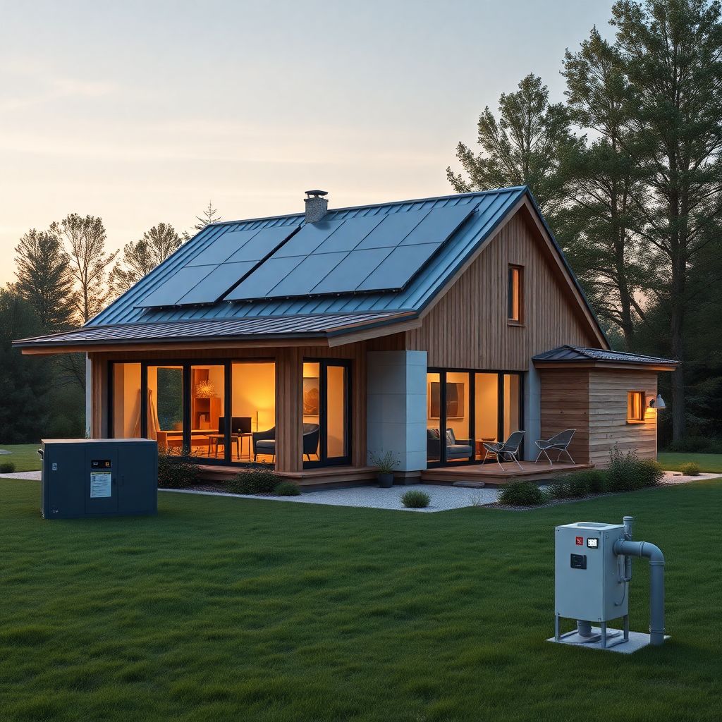 Современный загородный дом с автономными системами экономии денег и ресурсов