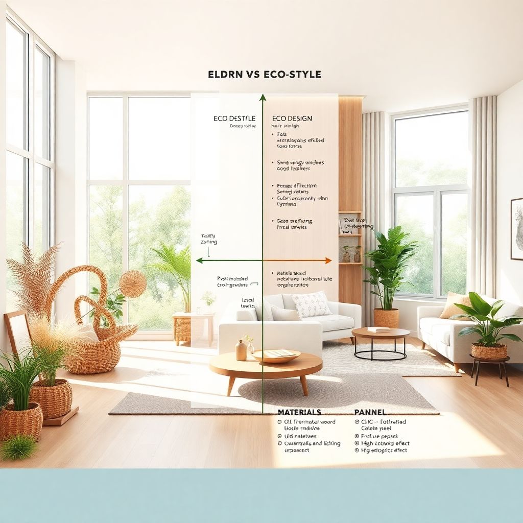 Экодизайн в интерьере: натуральные материалы, растения и разумное потребление