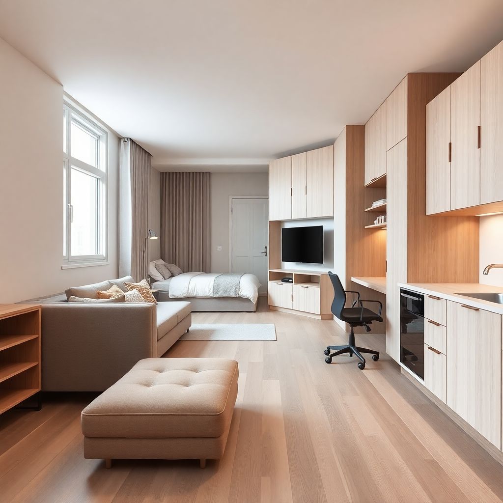 Как зонировать студию: 7 способов создать отдельные зоны без стен