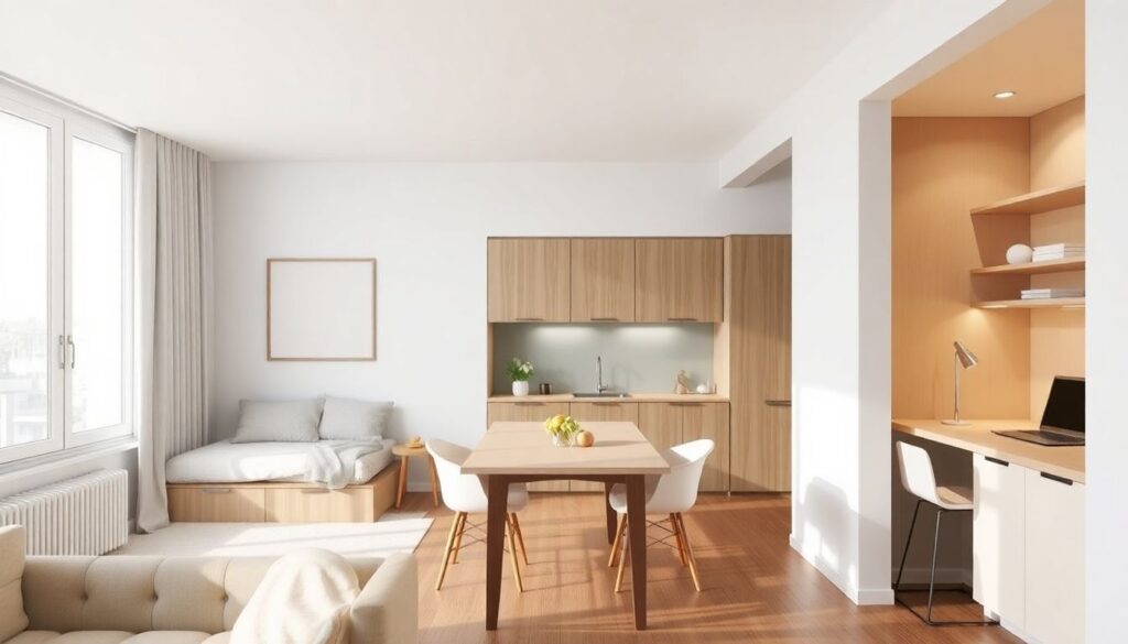 Зонирование пространства без перегородок: идеи для студий и однокомнатных квартир - иллюстрация